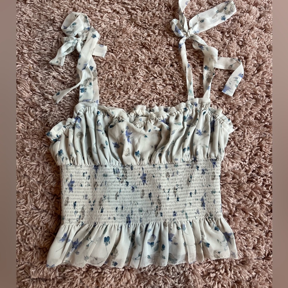 Aritzia Wilfred Floral Tank Top
